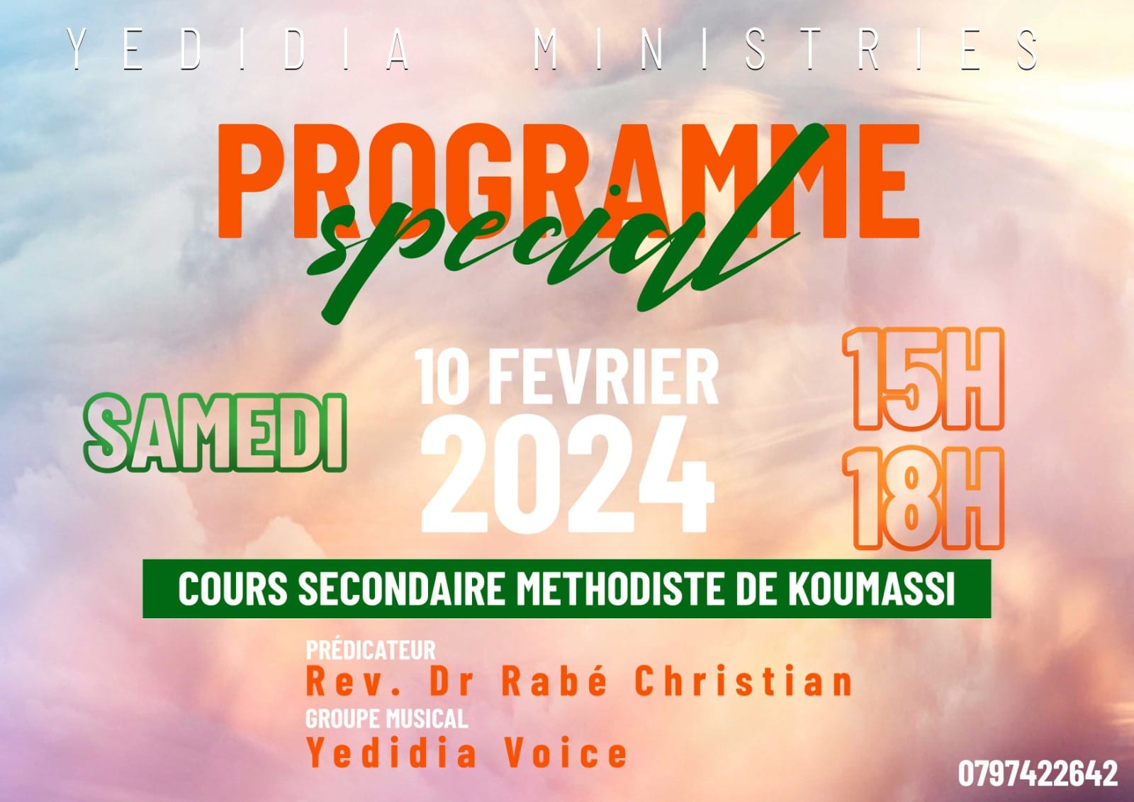 Flyer of the event Special program - Affiche de l'évènement Programme spécial